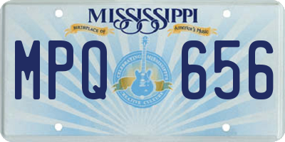 MS license plate MPQ656