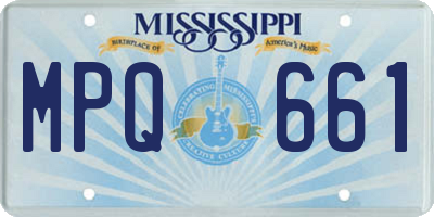 MS license plate MPQ661