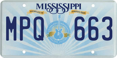 MS license plate MPQ663