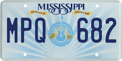 MS license plate MPQ682