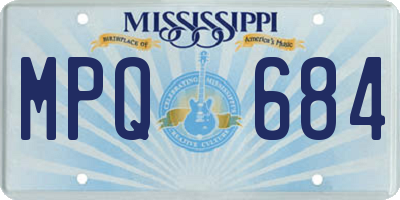 MS license plate MPQ684