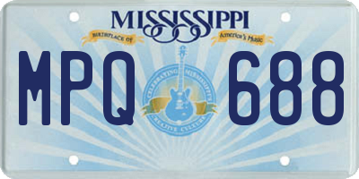 MS license plate MPQ688