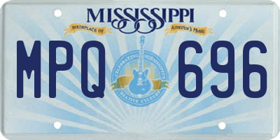 MS license plate MPQ696