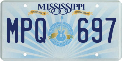 MS license plate MPQ697
