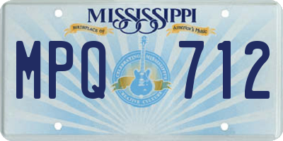 MS license plate MPQ712