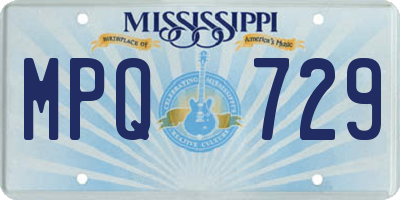 MS license plate MPQ729