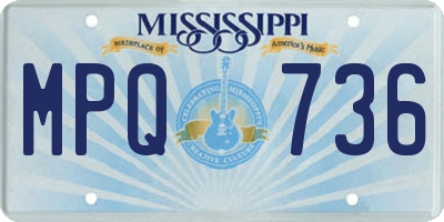 MS license plate MPQ736