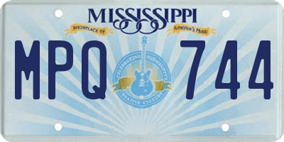 MS license plate MPQ744