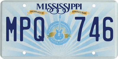 MS license plate MPQ746