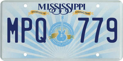 MS license plate MPQ779