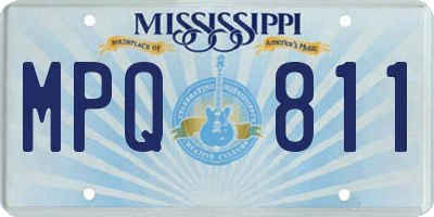 MS license plate MPQ811