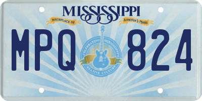 MS license plate MPQ824