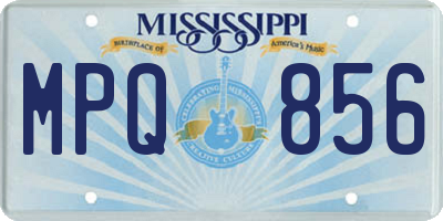 MS license plate MPQ856