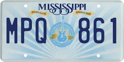 MS license plate MPQ861