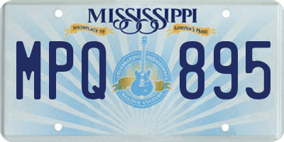 MS license plate MPQ895