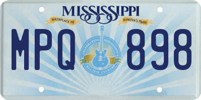 MS license plate MPQ898