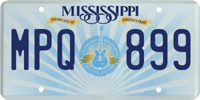 MS license plate MPQ899