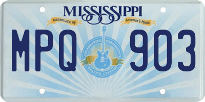 MS license plate MPQ903