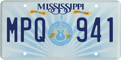 MS license plate MPQ941