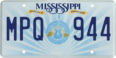 MS license plate MPQ944