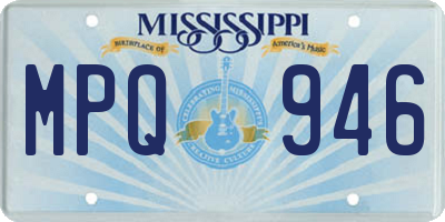 MS license plate MPQ946