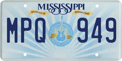 MS license plate MPQ949