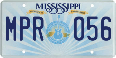 MS license plate MPR056
