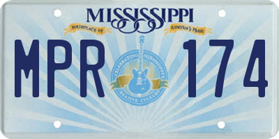 MS license plate MPR174