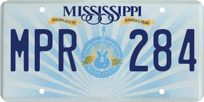 MS license plate MPR284