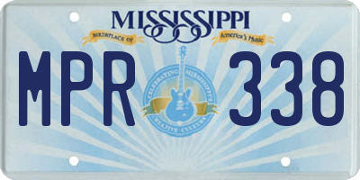 MS license plate MPR338