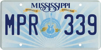 MS license plate MPR339