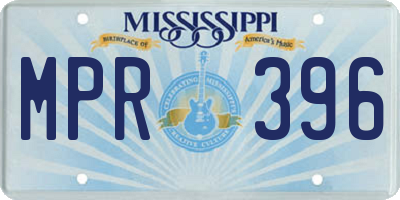 MS license plate MPR396