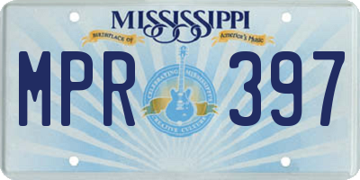MS license plate MPR397