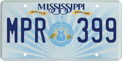 MS license plate MPR399
