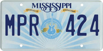 MS license plate MPR424