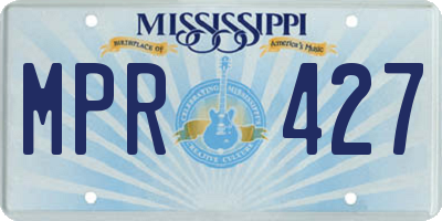 MS license plate MPR427