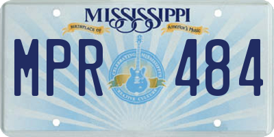 MS license plate MPR484