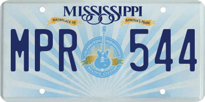 MS license plate MPR544
