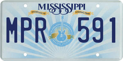 MS license plate MPR591