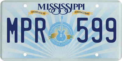 MS license plate MPR599