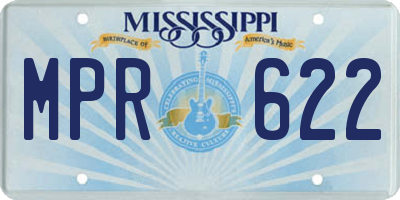 MS license plate MPR622