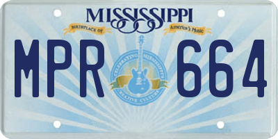 MS license plate MPR664