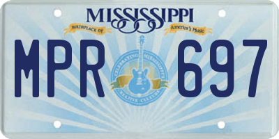 MS license plate MPR697
