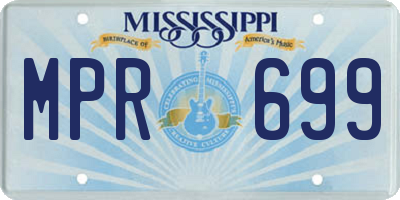 MS license plate MPR699