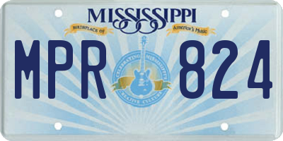 MS license plate MPR824