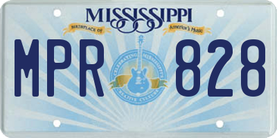 MS license plate MPR828