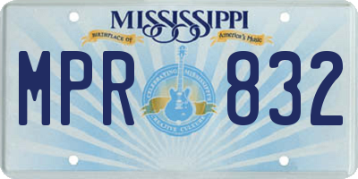 MS license plate MPR832