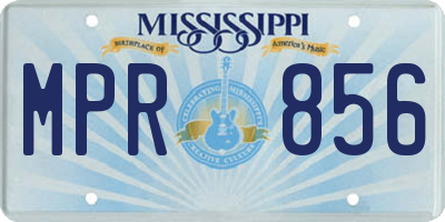 MS license plate MPR856