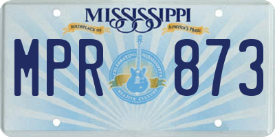 MS license plate MPR873