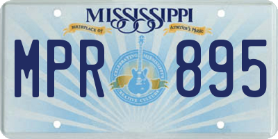 MS license plate MPR895